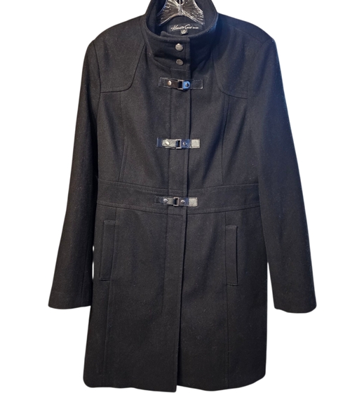 Kenneth Cole Wool Blend Walker Coat, Black, Size 12 - Picture 1 of 13